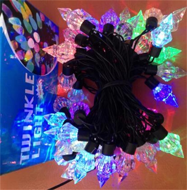 5m 50led beads colorful starry led string lights festival light 110v/220v holiday light for tree/curtain/home/house/wedding