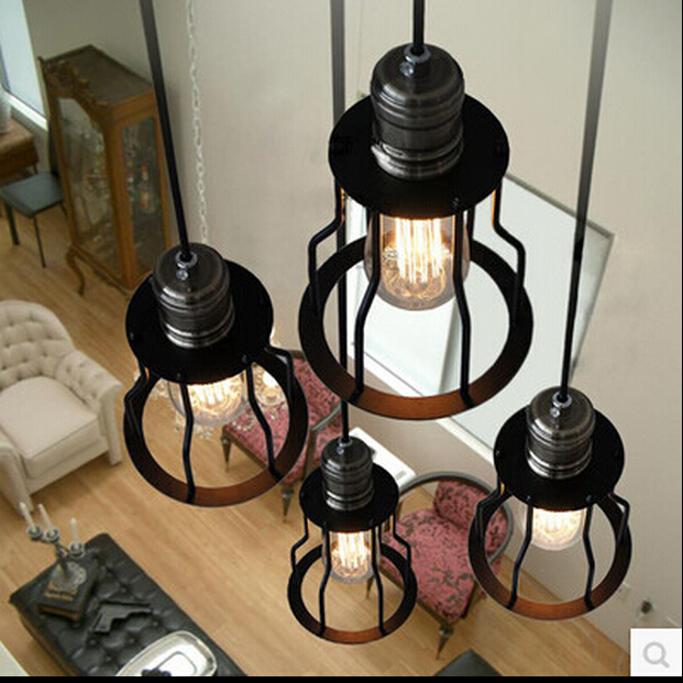 6 lights adjustable diy country industrial warehouse edison vintage ceiling lamps for home,ysl1809