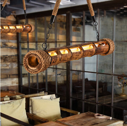 90cm nature wicker bamboo nordic retro loft style led pendant lights creative engraved hanging lamp lamparas colgantes