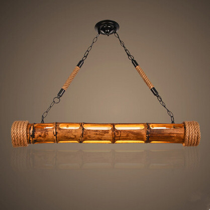 90cm nature wicker bamboo nordic retro loft style led pendant lights creative engraved hanging lamp lamparas colgantes