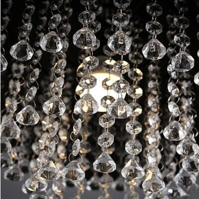 american country loft vintage k9 crystal pendant light cover luxury lamp for coffee hall dining room,e27*1 bulb included