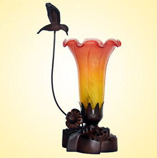 art style colorful glass desk lamp living room table lights fixture,