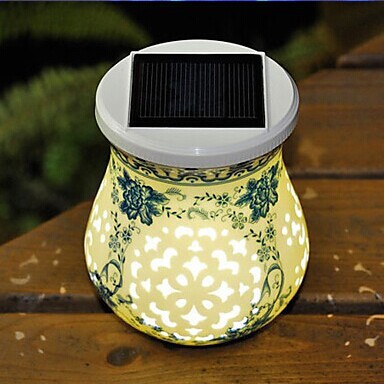 chinese ceramic led solar lamp bulb included for garden light -solar table lamp- solar led night light nightlight