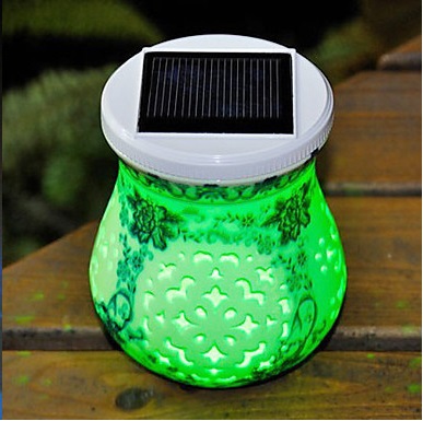 chinese ceramic led solar lamp bulb included for garden light -solar table lamp- solar led night light nightlight