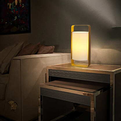 cloth metal modern creative led desk lamp simple novelty table lamp for bedroom study room bar light luminaria de mesa