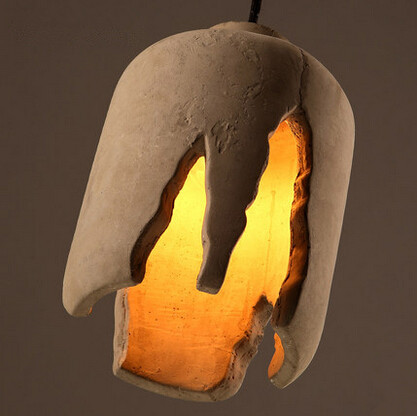 creative cement modern pendant light hanging lamp,retro loft vintage industrial led pendant lamp,lamparas vintage colgantes