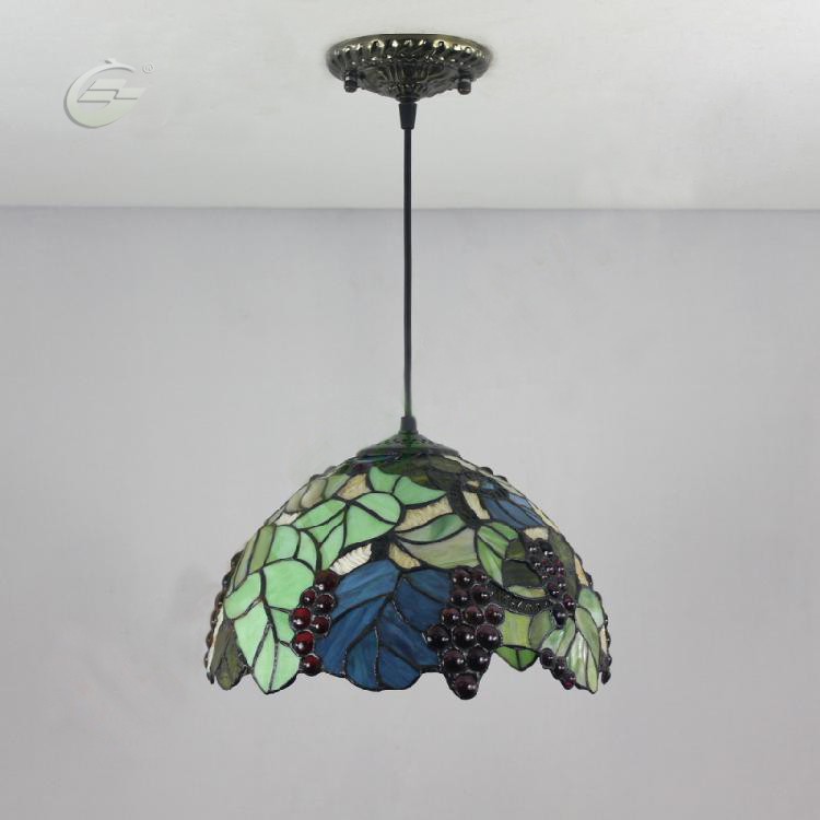 european style 30cm colored glass grapes series pendant lighting restaurant lights ysl1007