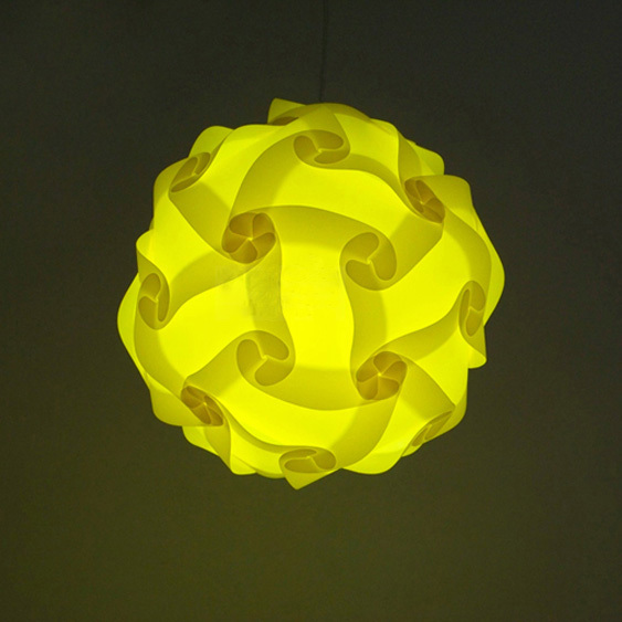 iq lamp puzzle pendants diy moderne pendant ball novelty yellow lampe,size 25cm/30cm/40cm ysliqy
