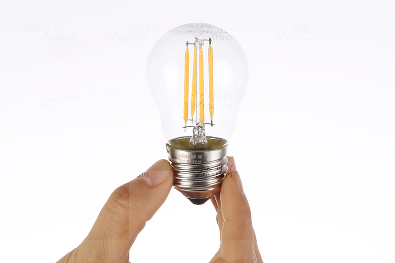 led edison filament light bulb warm/cold white e27e14 220v g45 2w 4w led lamp 360 degree energy saving replace incandescent bulb