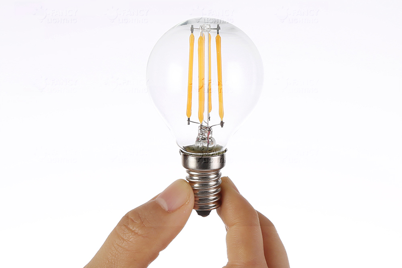 led edison filament light bulb warm/cold white e27e14 220v g45 2w 4w led lamp 360 degree energy saving replace incandescent bulb
