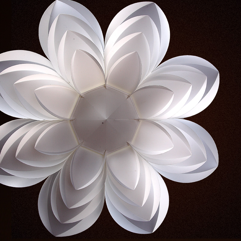 lowest price diy iq puzzle lamp modern pinecone pendant light creative lily lotus novel led e27 35/45/55cm white