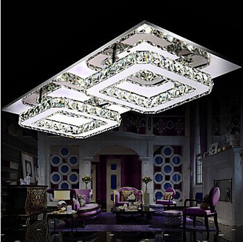 luminaire modern led k9 crystal ceiling light lamp for living room lustres de sala ,ac,bulb included