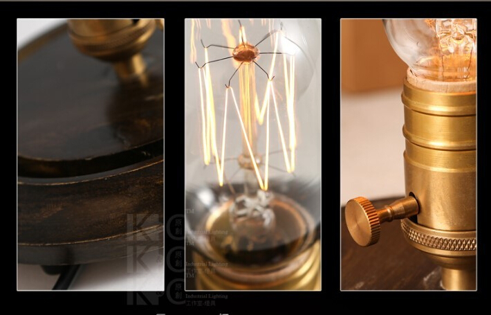 modern edison desk lamps metal tafellamp, table lamps with glass lampshade for living room,luminaria de mesa