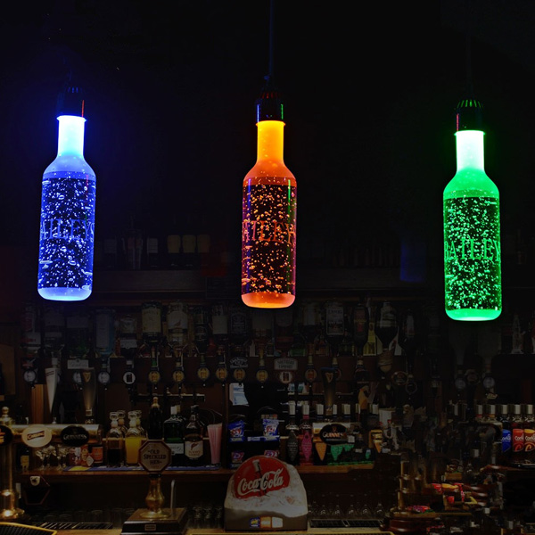 modern fashion led crystal bar lamp pendnat lights beer bottles art restaurant decor ysl-002b