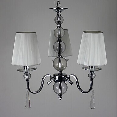modern simple led k9 crystal chandelier with 3 lights chandeliers,e14 bulb included,lustre de sala,lustres de cristal