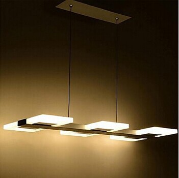 modern square acrylic led pendant lights for dinning room home lights,luminarie lustres e pendentes de sala,ac 90v~260v