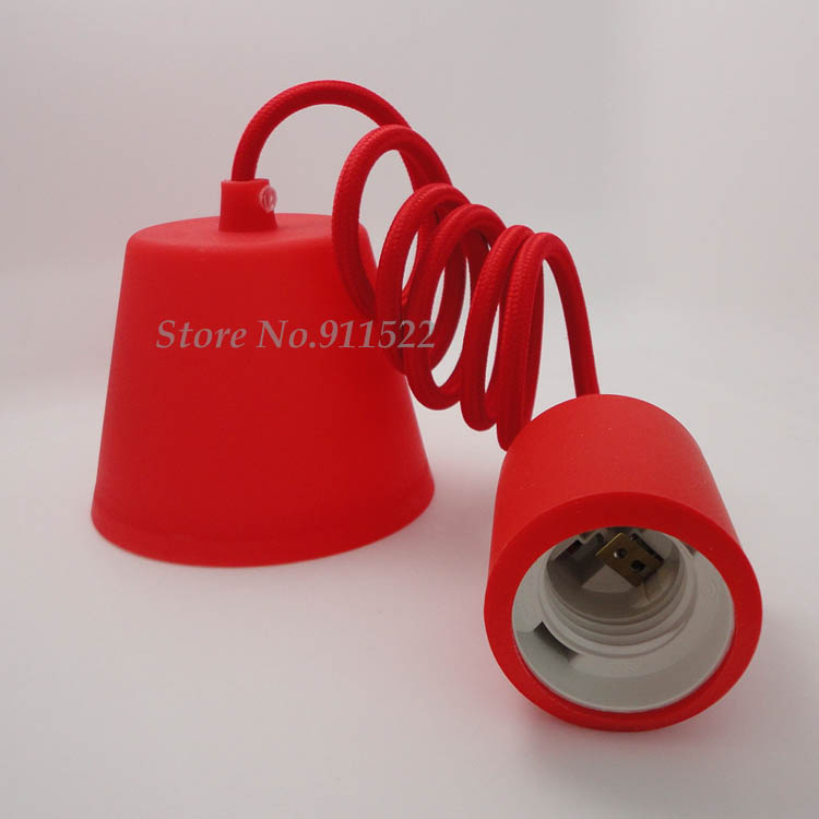 new arrival modern brief silicone restaurant pendant light bulb decoration pendant light-included st64 bulb,
