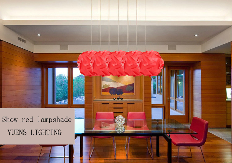 new modern diy pendant ball novel iq baby room lamp light red color pendant lights,size 25cm/30cm/40cm ysliqr
