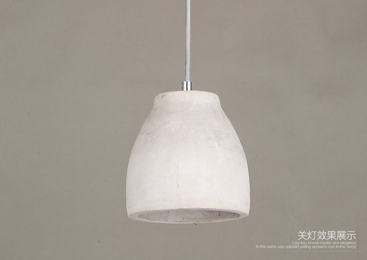 nordic america cement led pendant light fixtures style loft vintage industrial lighting retro handing lamp