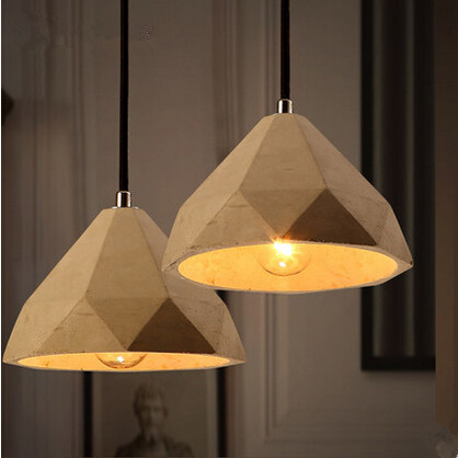 nordic simple modern cement led pendant lights for bar cafe home lighting hanging lamp lustres de sala