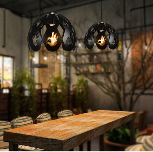 peace dove modern creative iron edison pendant lights fixtures vintage industrial lighting for bar dining room hanging lamp