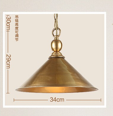 pure copper american loft style vintage led pendant lights fixtures for dining room simple hanging lamp indoor lighting lamparas