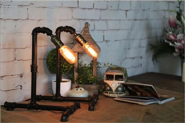 retro edison american industrial loft iron desk lamp,for bedroom bar study home lighting,bulb included