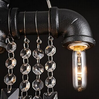retro style loft vintage industrial lighting pendant light pipe hanging light,e14*3 bulb included,lamparas colgantes,ac 90v~260v