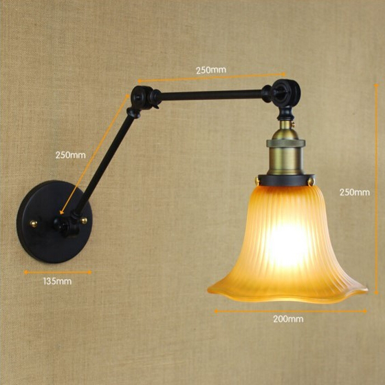 rh loft style edison industrial lamp vintage wall light fixtures wall sconce arandela lampara de pared,e27*1 bulb included