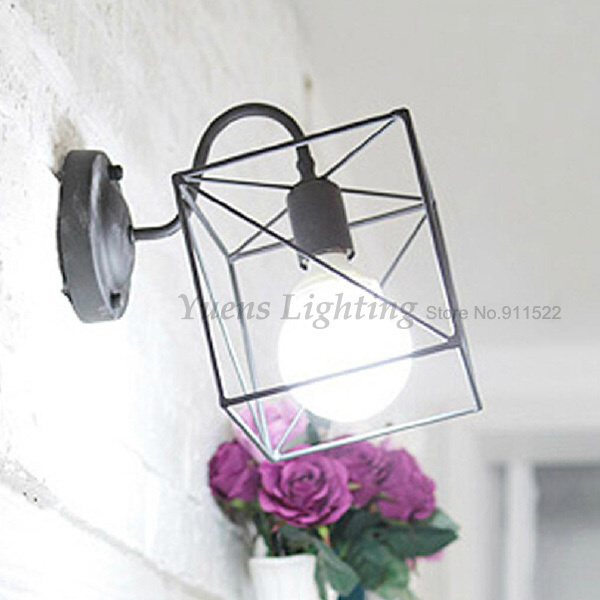 simple wrought iron wall lamp modern fashion creative restaurant sitting room lighting wl057