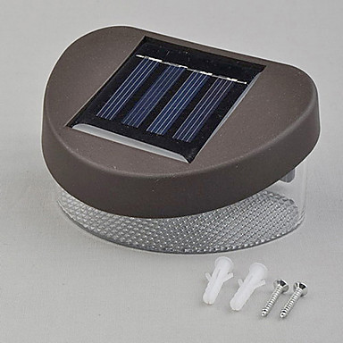 solar power led path wall landscape mount garden fence light lamp for outdoor