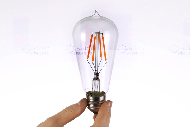 st58 led edison filament light bulb warm white e27 2w/4w 220v 360 degree globe lamp bulb energy saving replace incandescent bulb