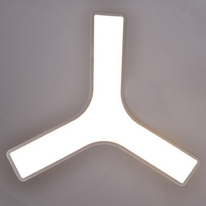triangle acrylic modern creative led pendant lights imitation wood hanging lamp for bar home lighting suspension luminaire