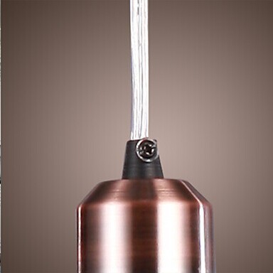 1 light 60w modern edison loft pendant lights for dinning room lighting with glass shade lustre,e27 bulb included
