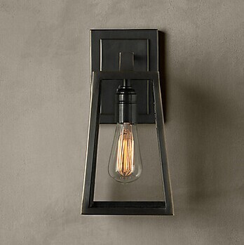 1 light black copper structure loft industrial vintage edison wall light lamp for home wall sconce,ac,bulb included