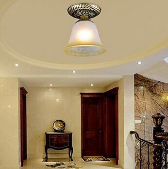 1 light copper european retro led vintage ceiling light for home indoor lightings,e27 bulb included,ac 90v~260v