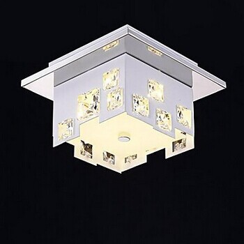 1 light led modern k9 crystal ceiling lamp,for living room bedroom,bulb included,home decoration lustre de cristal,ac 90v~260v