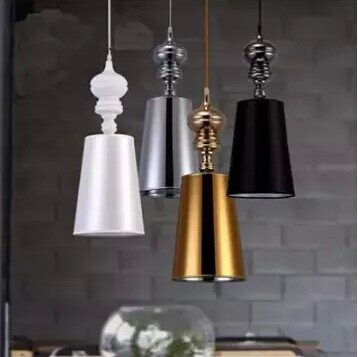 1 light simple modern cloth matal led pendant light for bedroom dining room living room,bulb included,white black gold silver