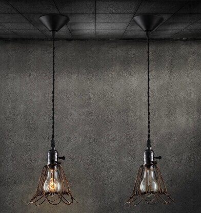 1 lights,retro loft style water pipe vintage industrial pendant lamp,for dining room coffee hall bar,e27 bulb included