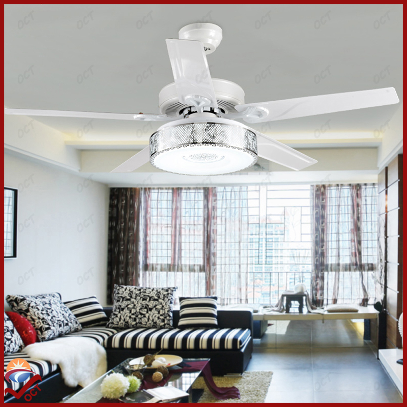 110v 220v luxury quiet ceiling fans lights remote ventilador modern bedroom led acrylic lampshade pendant ceiling fan lamp lampy