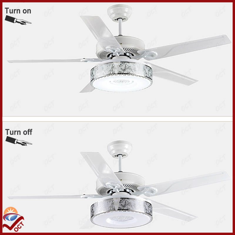 110v 220v luxury quiet ceiling fans lights remote ventilador modern bedroom led acrylic lampshade pendant ceiling fan lamp lampy
