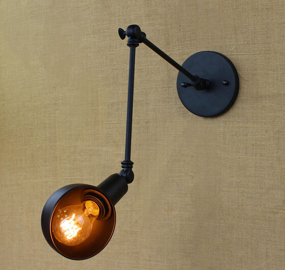 25cm retro loft industrial vintage wall lamp fixtures for bar cafe edison wall sconce arandela lamparas de pared