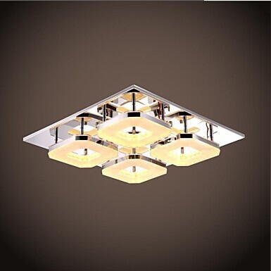 4 lights acrylic flush mount modern led ceiling light,for living room bedroom home lighting,bulb included,ac 90v~260v