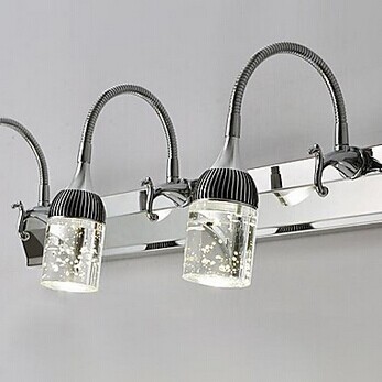 9w,3 lights,stainless steel led bathroom mirror light ,led wall lamp wall sconces ,ac,bulb included