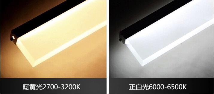 9w 60cm acrylic modern led mirror light wall light with pure/warm white light,for bathroom living room,bulb included ac 90v~260v