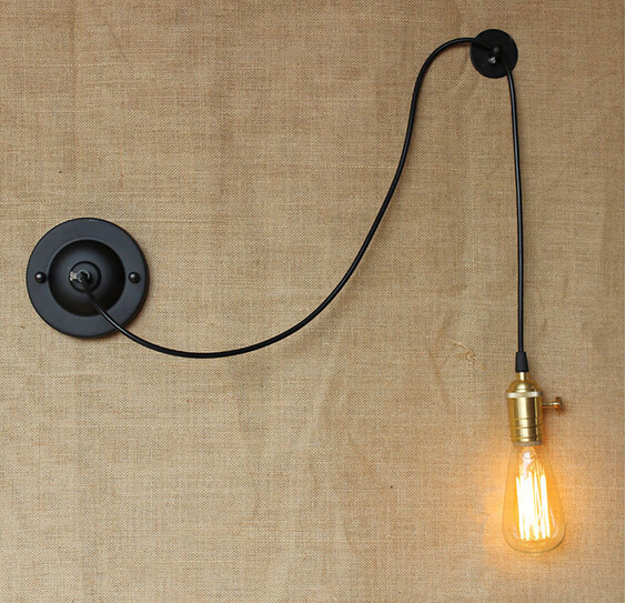 american country minimalist loft style metal adison wall lamp fixtures for cafe hall bedroom study luminaire lamparas de pared