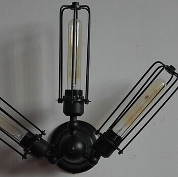 american style loft industrial edison retro vintage wall light lamp with 3 lights , wall sconce ,ac,e27