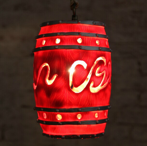 art creative individual retro resin led pendant light,american loft style pendant lamp for home lights bar,e27*1 bulb included