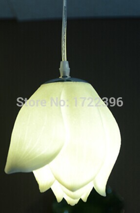 country style,lotus flower,resin,1 light, for dining room living room,e26/e27,bulb included,ac