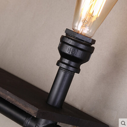 creative water pipe vintage industrial edison wall lamp loft style wall light fixtures for bar aisle balcony lamparas de pared
